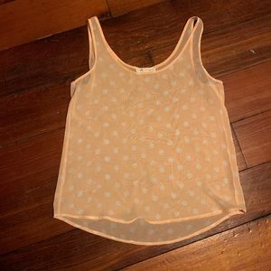 Sheer tank top